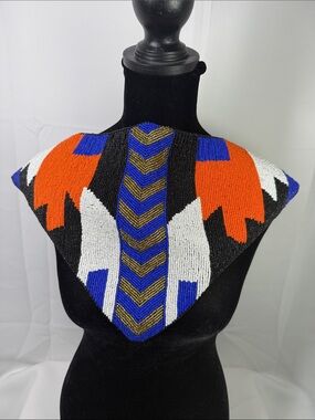 Sassy Jones Collar-Bib Necklace w/ matching Cuff Bracelet and (2) Earrings.